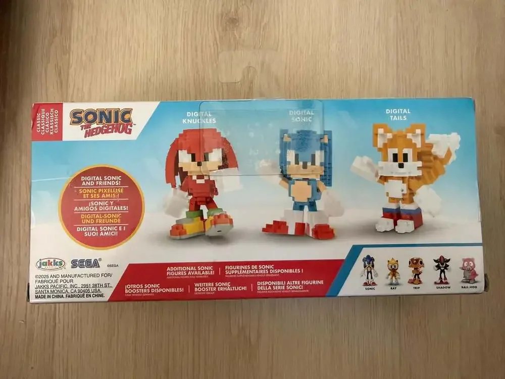 Jakks Pacific Sonic the Hedgehog Digital Pack 3-Figure Set (Knuckles, Sonic, Tai